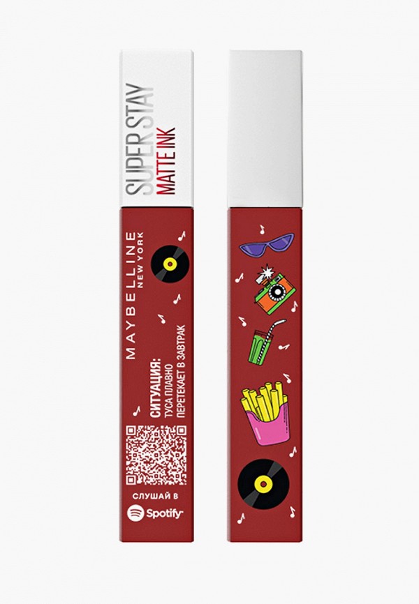 Помада Maybelline New York, Коричневый, "Super Stay Matte Ink" x Spotify, оттенок 335 Hustler (Ситуация: Туса плавно перетекает в завтрак), 5 мл
Помада Maybelline New York, Коричневый, "Super Stay Matte Ink" x Spotify, оттенок 335 Hustler (Ситуация: Туса плавно перетекает в завтрак), 5 мл