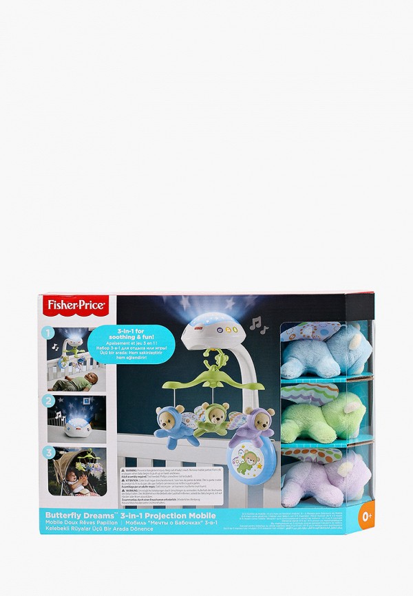 Игрушка развивающая Fisher-Price, Разноцветный, FISHER-PRICE "Мобиль "Мечты о Бабочках""
Игрушка развивающая Fisher-Price, Разноцветный, FISHER-PRICE "Мобиль "Мечты о Бабочках""
