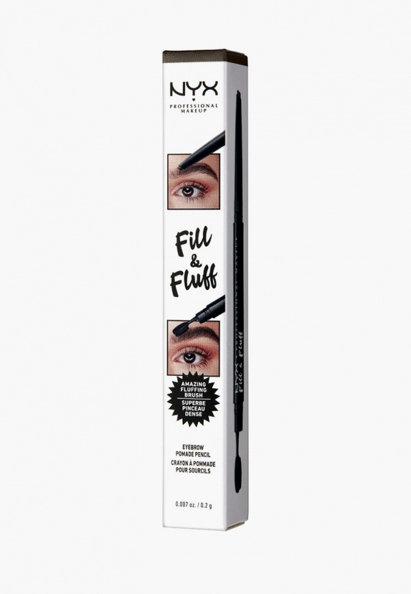 Карандаш для бровей Nyx Professional Makeup, Черный, Fill & Fluff Eyebrow Pomade Pencil, оттенок 07, Espresso, 0,2 г
Карандаш для бровей Nyx Professional Makeup, Черный, Fill & Fluff Eyebrow Pomade Pencil, оттенок 07, Espresso, 0,2 г