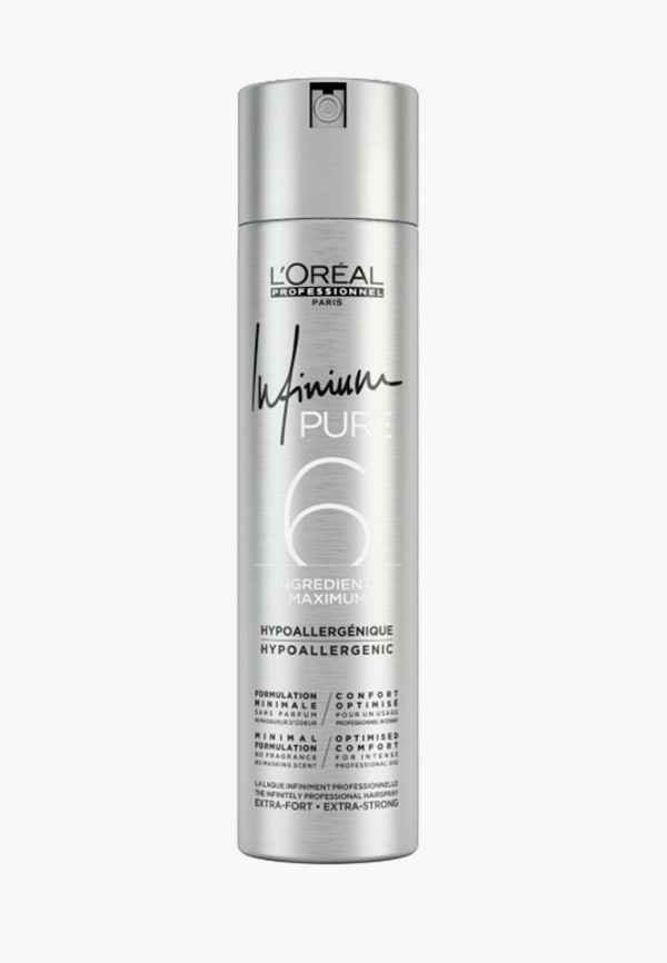 Лак для волос L'Oreal Professionnel, Прозрачный, Infinium Pure Strong сильной фиксации, 300 мл
Лак для волос L'Oreal Professionnel, Прозрачный, Infinium Pure Strong сильной фиксации, 300 мл