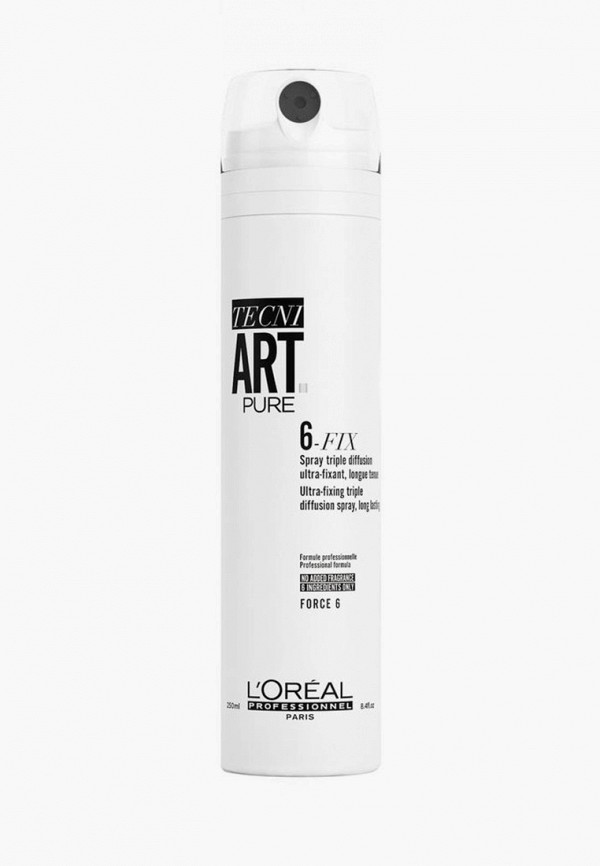 Спрей для укладки L'Oreal Professionnel, Прозрачный, Tecni.Art 6-Fix Pure для фиксации волос, 250 мл
Спрей для укладки L'Oreal Professionnel, Прозрачный, Tecni.Art 6-Fix Pure для фиксации волос, 250 мл