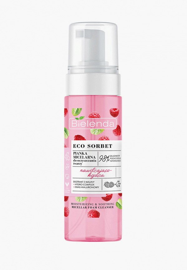 Пенка для умывания Bielenda, Прозрачный, ECO SORBET Raspberry Мицеллярная очищающая, увлажняющая и успокаивающая, 150мл
Пенка для умывания Bielenda, Прозрачный, ECO SORBET Raspberry Мицеллярная очищающая, увлажняющая и успокаивающая, 150мл