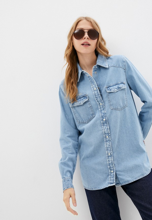 фото Рубашка джинсовая guess jeans
