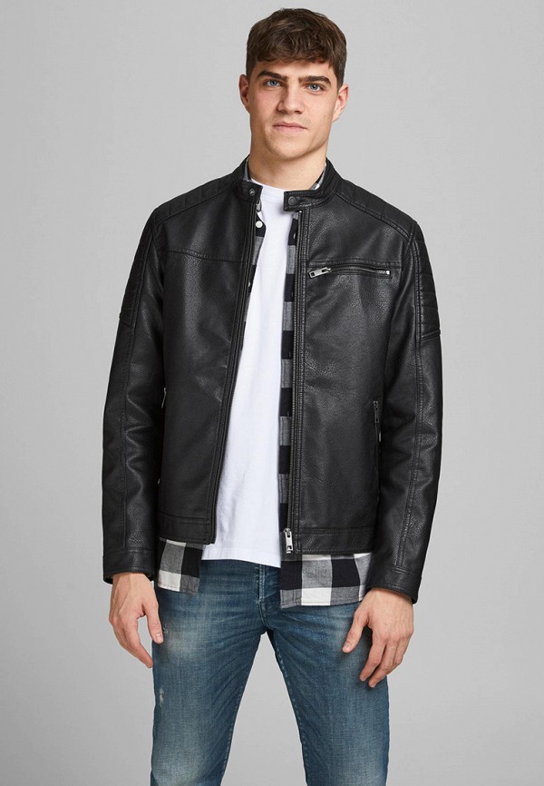 фото Куртка кожаная jack & jones