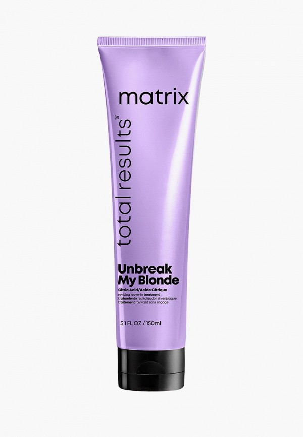 Крем для волос Matrix, Прозрачный, несмываемый Total Results Unbreak My Blonde для восстановления осветленных волос, 150 мл
Крем для волос Matrix, Прозрачный, несмываемый Total Results Unbreak My Blonde для восстановления осветленных волос, 150 мл
