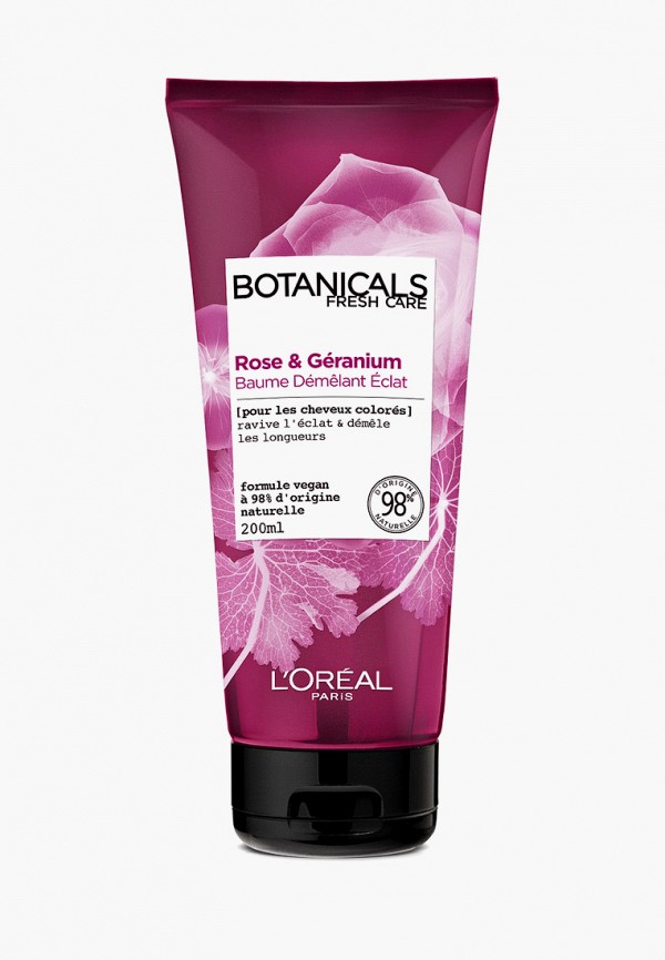 Бальзам для волос L'Oreal Paris, Прозрачный, "Botanicals Герань", для окрашенных и тусклых волос, придает блеск, 200 мл, без парабенов, силиконов и красителей
Бальзам для волос L'Oreal Paris, Прозрачный, "Botanicals Герань", для окрашенных и тусклых волос, придает блеск, 200 мл, без парабенов, силиконов и красителей
