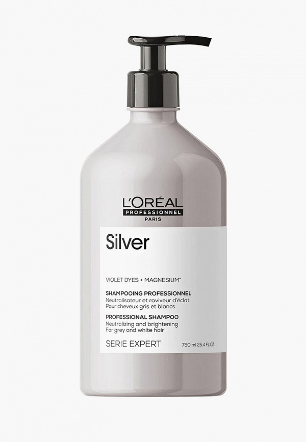 Шампунь L'Oreal Professionnel, Serie Expert Silver для нейтрализации желтизны осветленных и седых волос, 750 мл
Шампунь L'Oreal Professionnel, Serie Expert Silver для нейтрализации желтизны осветленных и седых волос, 750 мл
