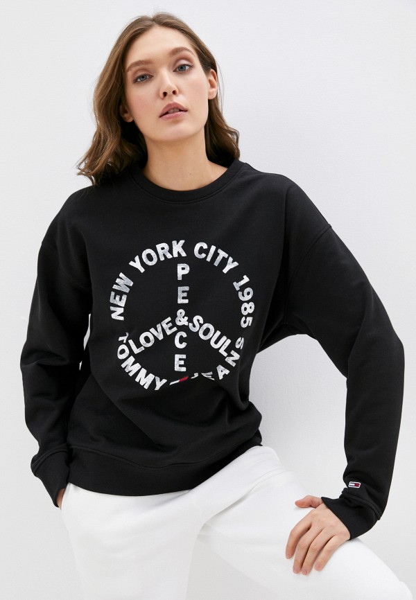 Свитшот Tommy Jeans, Черный 
Свитшот Tommy Jeans, Черный