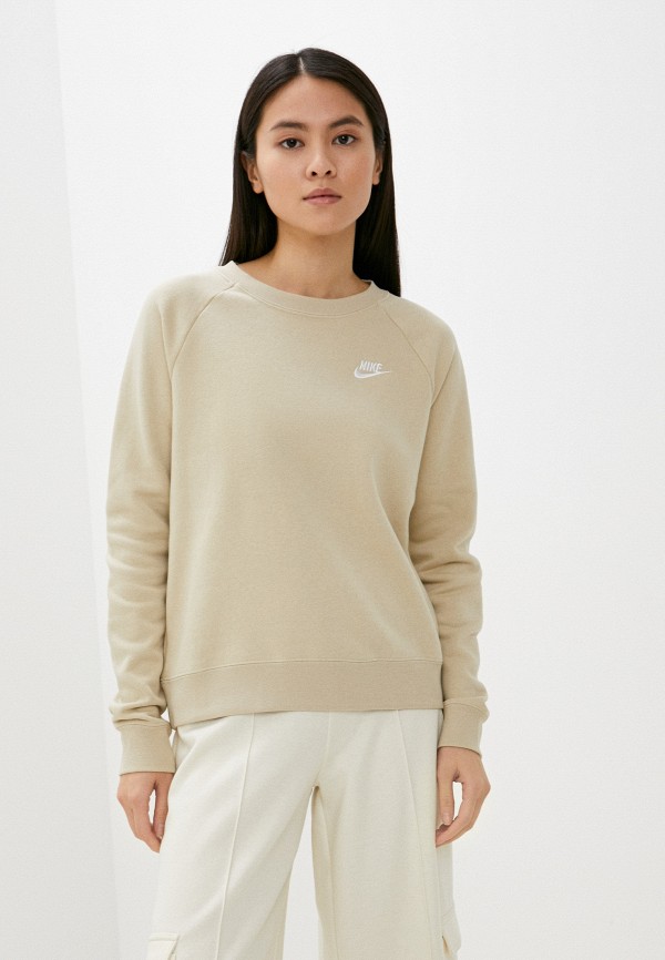 Свитшот Nike, Бежевый, W NSW ESSNTL FLC CREW 
Свитшот Nike, Бежевый, W NSW ESSNTL FLC CREW