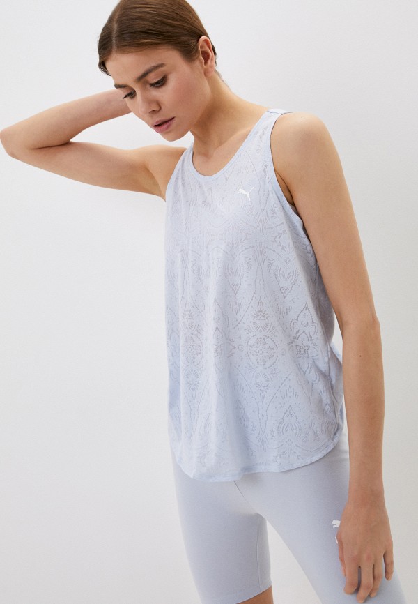 Майка спортивная PUMA, Голубой, STUDIO BURN OUT TWIST TANK
Майка спортивная PUMA, Голубой, STUDIO BURN OUT TWIST TANK