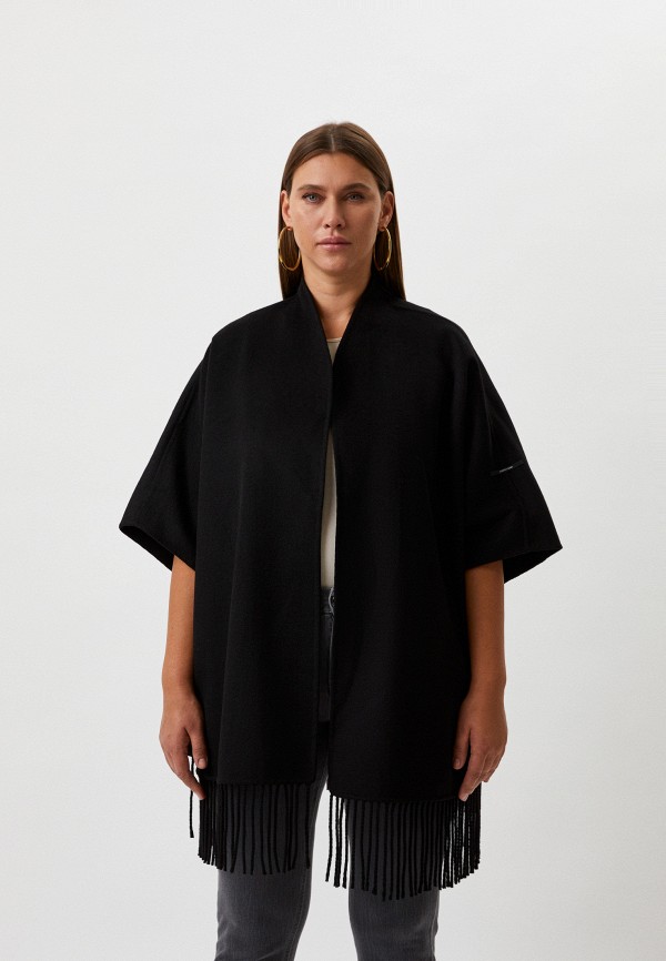Пончо Persona by Marina Rinaldi, Черный, SALITO 
Пончо Persona by Marina Rinaldi, Черный, SALITO