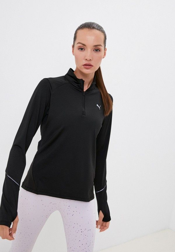 Лонгслив спортивный PUMA, Черный, RUN 5K Knit 1 2 Zip 
Лонгслив спортивный PUMA, Черный, RUN 5K Knit 1 2 Zip