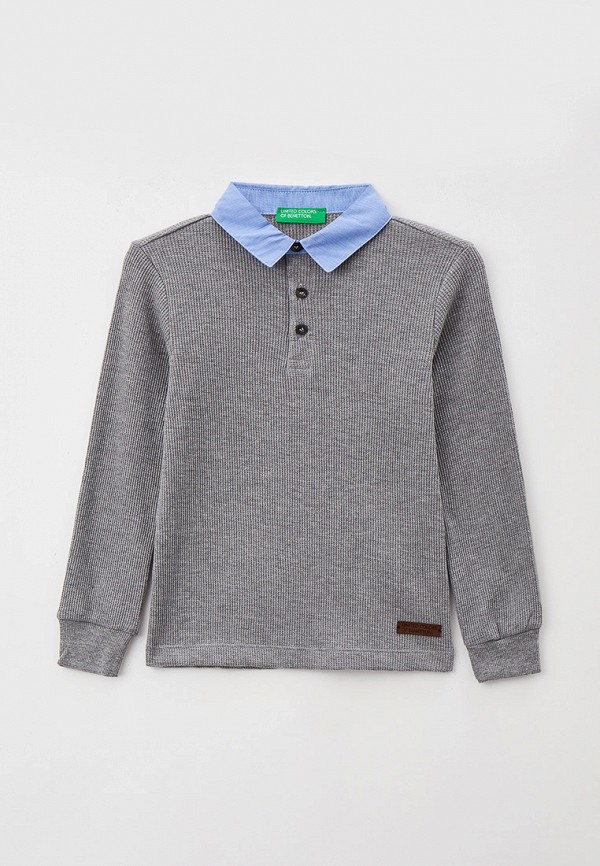 Поло United Colors of Benetton, Серый 
Поло United Colors of Benetton, Серый