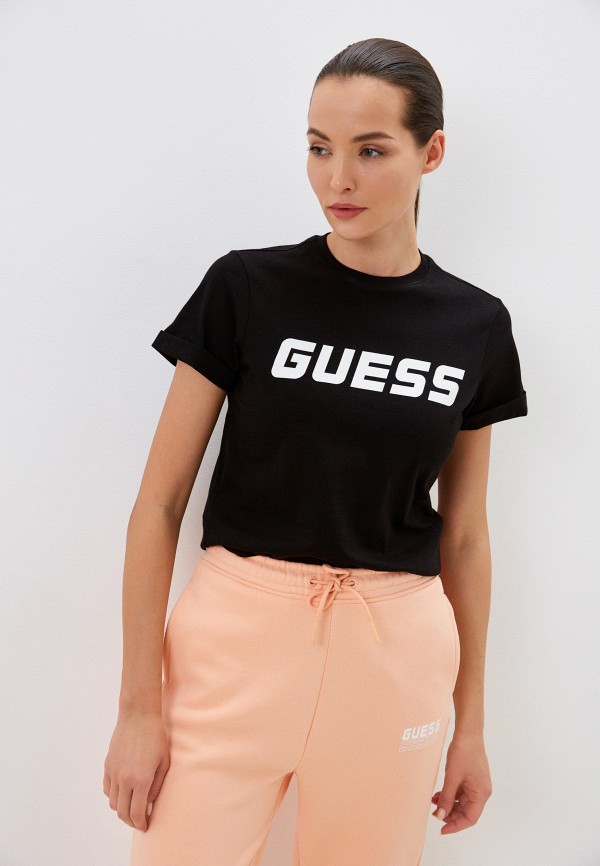 Футболка Guess, Черный, ESTHER 
Футболка Guess, Черный, ESTHER