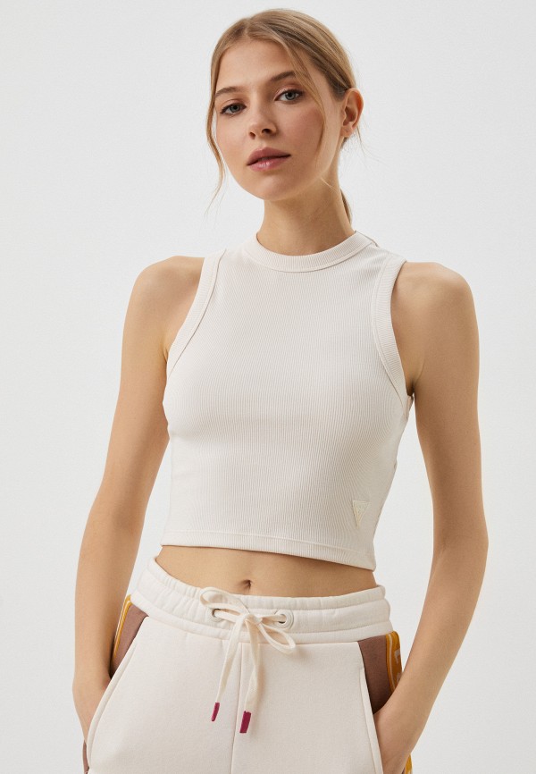 Топ Guess, Бежевый, EDIE 
Топ Guess, Бежевый, EDIE