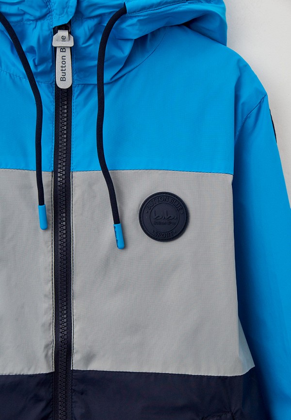 фото Ветровка button blue