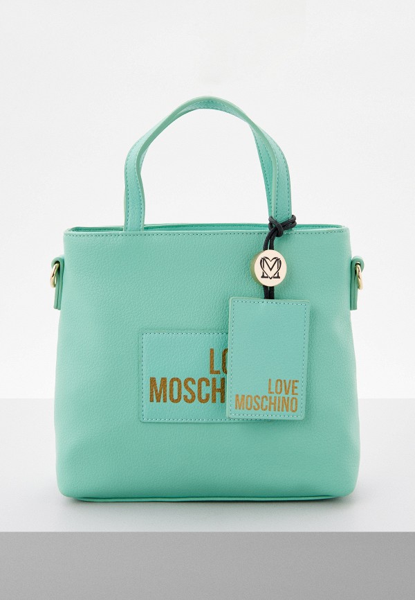 Сумка и брелок Love Moschino, Бирюзовый
Сумка и брелок Love Moschino, Бирюзовый