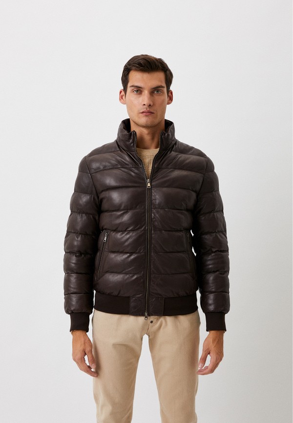 фото Куртка кожаная утепленная blouson