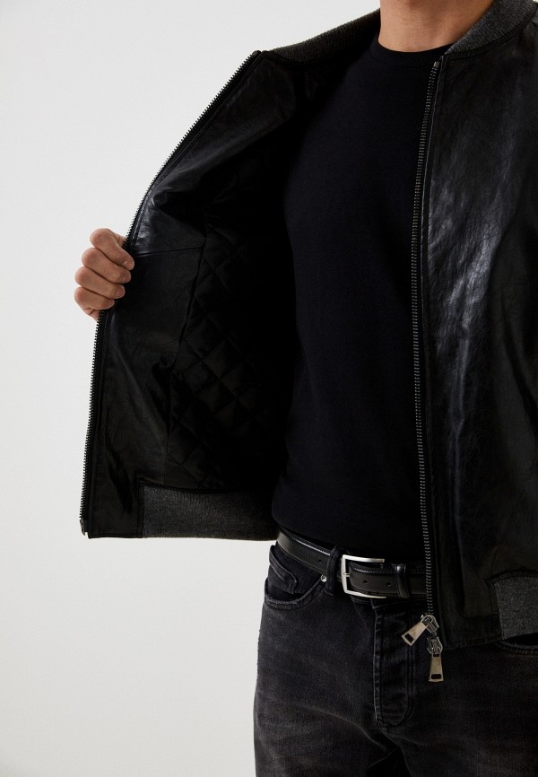 фото Куртка кожаная утепленная berna