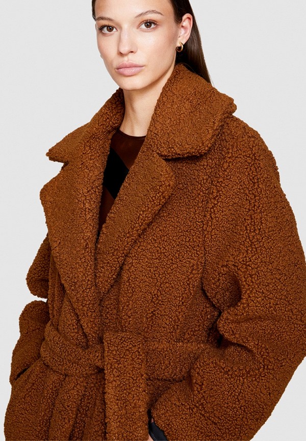 фото Пальто меховое sisley