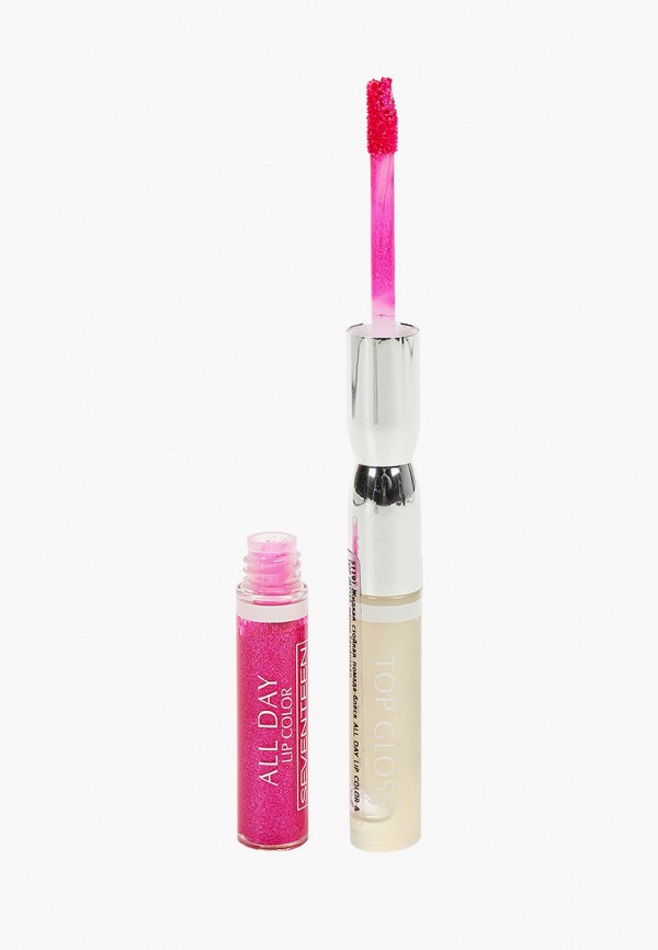 Помада Seventeen, Розовый, c металлическим эффектом, 56, ALL DAY LIP COLOR & TOP GLOSS, яркая фуксия
Помада Seventeen, Розовый, c металлическим эффектом, 56, ALL DAY LIP COLOR & TOP GLOSS, яркая фуксия