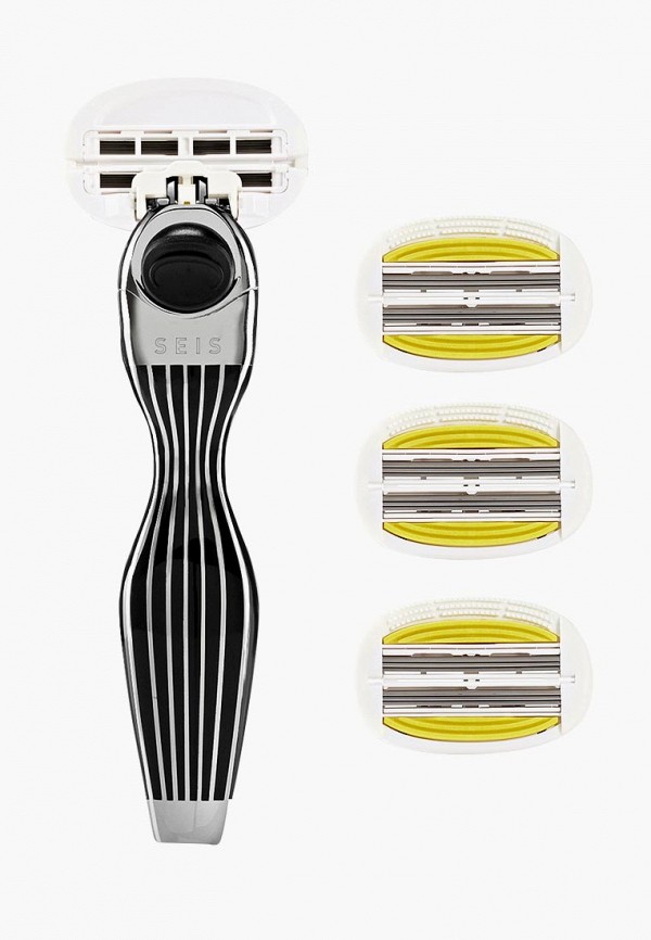 Станок для бритья Shave Lab, Черный, SEIS Black- P.L.6+ (черный/серебро, комплект 6+(с увлажняющей подушечкой) лезвий х 4шт).
Станок для бритья Shave Lab, Черный, SEIS Black- P.L.6+ (черный/серебро, комплект 6+(с увлажняющей подушечкой) лезвий х 4шт).