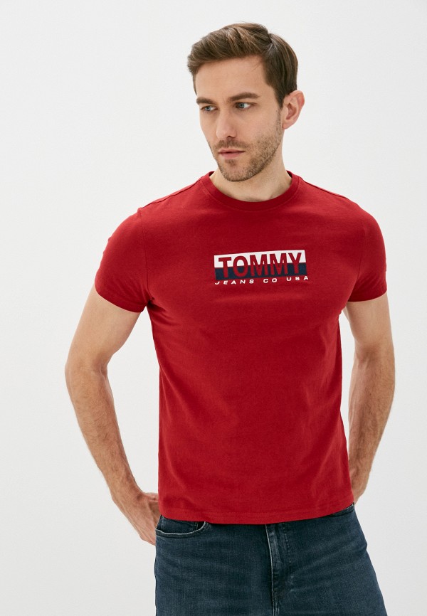 Футболка Tommy Jeans, Бордовый 
Футболка Tommy Jeans, Бордовый