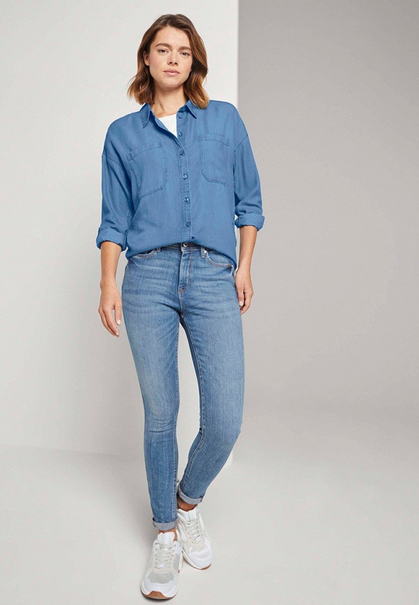 фото Рубашка джинсовая tom tailor denim