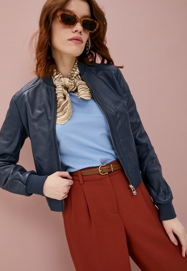 фото Куртка кожаная trussardi