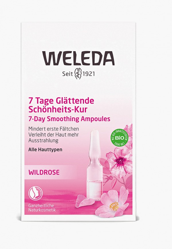 Сыворотка для лица Weleda, Прозрачный, разглаживающий концентрат с маслом розы москета, 7x0,8 мл
Сыворотка для лица Weleda, Прозрачный, разглаживающий концентрат с маслом розы москета, 7x0,8 мл