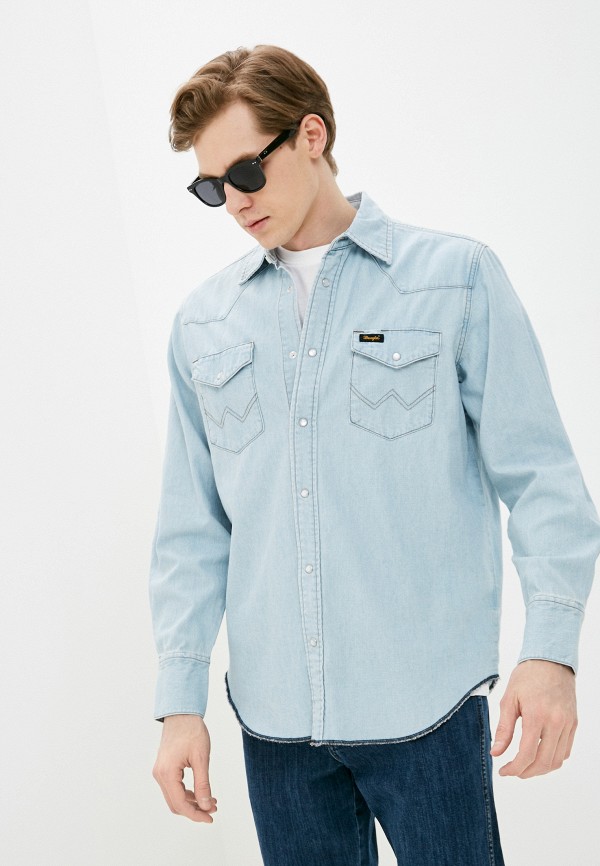 фото Рубашка джинсовая wrangler