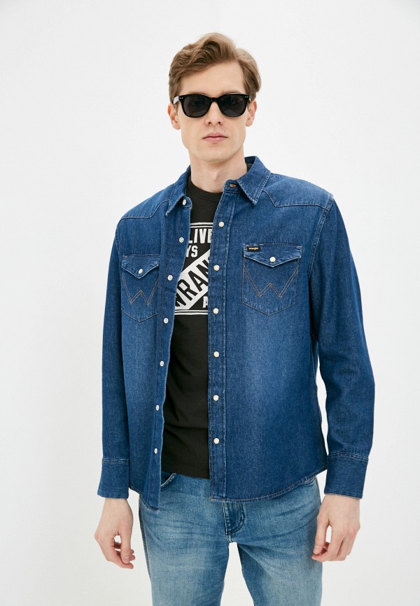 фото Рубашка джинсовая wrangler