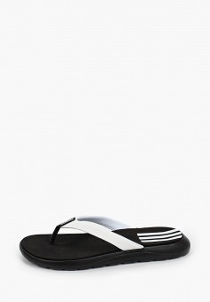 Сланцы, adidas, цвет: белый. Артикул: AD002AWMOKO5. Обувь / Резиновая обувь