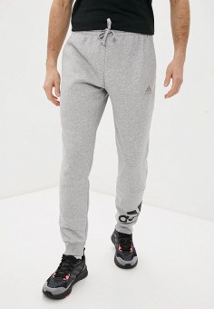 Брюки спортивные, adidas, цвет: серый. Артикул: AD002EMLUEJ8. Одежда