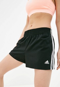 Шорты спортивные, adidas, цвет: черный. Артикул: AD002EWLUIR9. Одежда / Шорты
