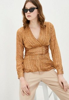 Блуза, adL, цвет: коричневый. Артикул: AD005EWJBKK5. adL