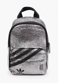 Рюкзак, adidas Originals, цвет: серебряный. Артикул: AD093BWLXBY9. Аксессуары / Рюкзаки