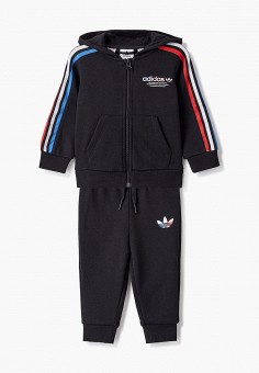 Костюм спортивный, adidas Originals, цвет: черный. Артикул: AD093EKLVUG8. Девочкам / Одежда