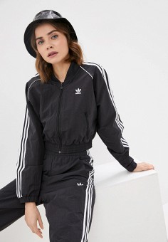 Куртка, adidas Originals, цвет: черный. Артикул: AD093EWLWYW2. Одежда / Верхняя одежда / adidas Originals
