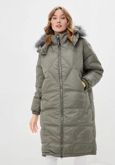 Пуховик, Baon, цвет: хаки. Артикул: BA007EWKZCA8. Baon