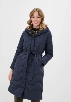 Пуховик, Baon, цвет: синий. Артикул: BA007EWKZCH1. Одежда / Верхняя одежда / Пуховики и зимние куртки / Пуховики