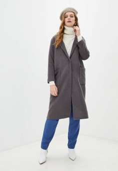 Пальто, Blugirl Folies, цвет: серый. Артикул: BL031EWLJQR1. Одежда / Верхняя одежда / Blugirl Folies