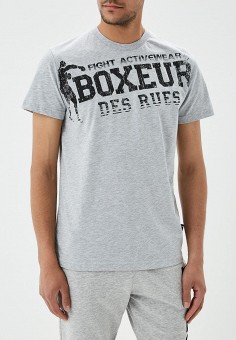 Футболка, Boxeur Des Rues, цвет: серый. Артикул: BO030EMBMWY0. Спорт / Единоборства / Футболки и майки