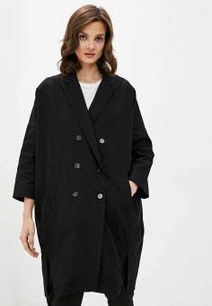 Пальто, B.Style, цвет: черный. Артикул: BS002EWKQYJ5. Одежда / Верхняя одежда / B.Style