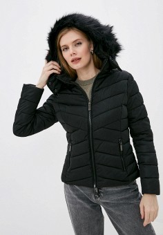 Куртка утепленная, B.Style, цвет: черный. Артикул: BS002EWLBYO4. Одежда / Верхняя одежда / B.Style