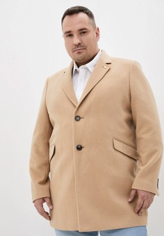 Пальто, Burton Menswear London, цвет: бежевый. Артикул: BU014EMLRHV4. Одежда / Верхняя одежда / Пальто
