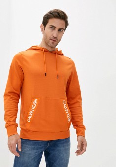 Худи, Calvin Klein Performance, цвет: оранжевый. Артикул: CA102EMKESG0. Одежда / Толстовки и олимпийки / Худи
