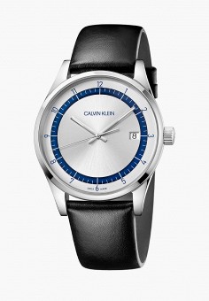 Часы, Calvin Klein, цвет: серебряный, черный. Артикул: CA105DMKGTY6. Аксессуары / Часы