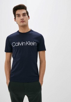 Футболка, Calvin Klein, цвет: синий. Артикул: CA105EMHTAQ6. 
