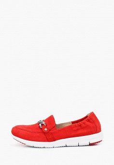 Мокасины, Caprice, цвет: красный. Артикул: CA107AWLVJJ7. Обувь / Мокасины и топсайдеры
